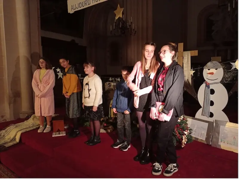 Les jeunes de l’aumônerie de Saint-Marcel